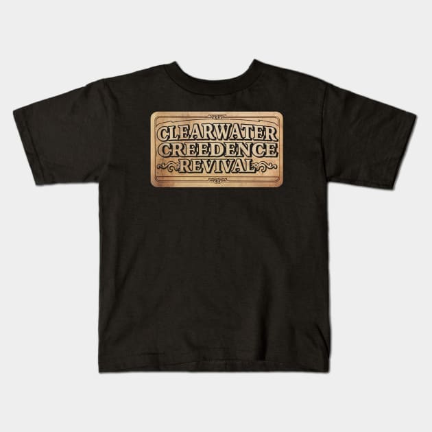 Creedence Clearwater Revival Kids T-Shirt by Sarukaku